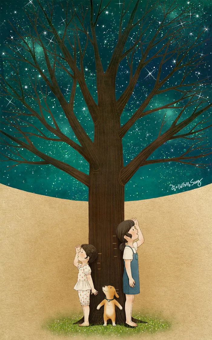 Korean Artist Illustrates Her Memories Of Growing Up With A Sister