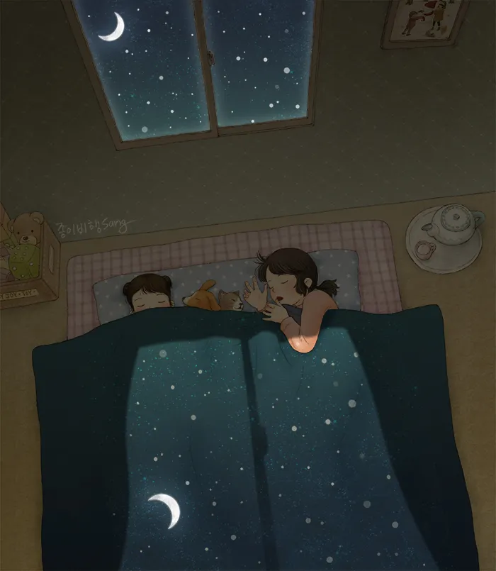 Korean Artist Illustrates Her Memories Of Growing Up With A Sister