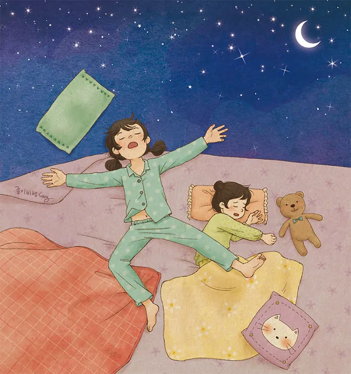 Korean Artist Illustrates Her Memories Of Growing Up With A Sister