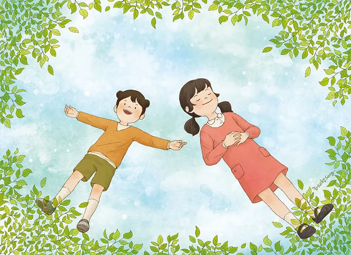 Korean Artist Illustrates Her Memories Of Growing Up With A Sister