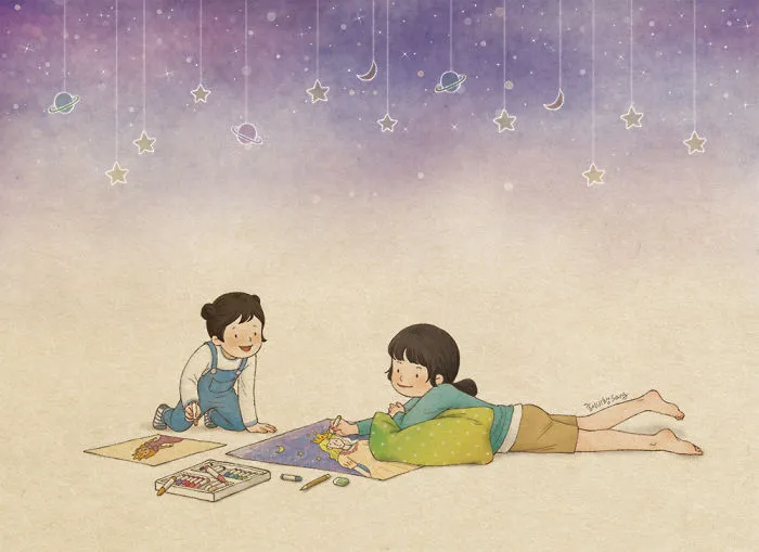 Korean Artist Illustrates Her Memories Of Growing Up With A Sister