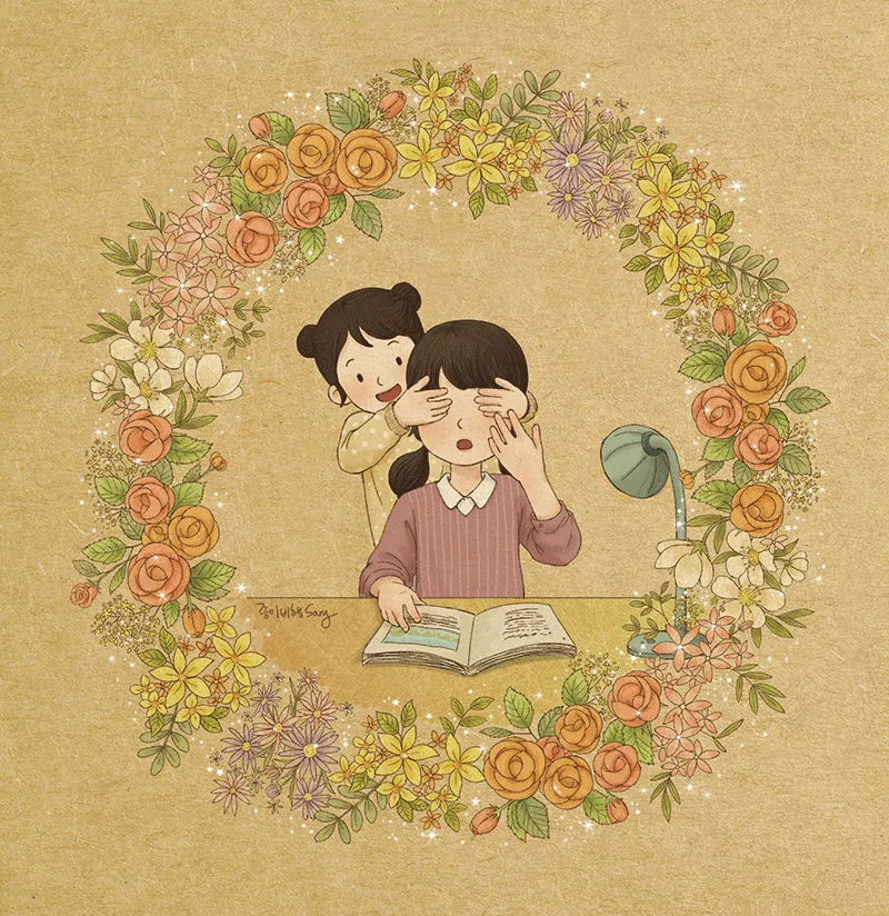 Korean Artist Illustrates Her Memories Of Growing Up With A Sister