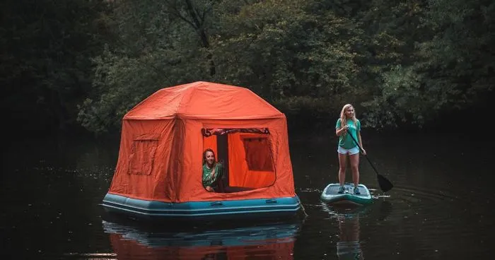 This Floating Tent Is Every Camper's Dream (Or Nightmare) Come True