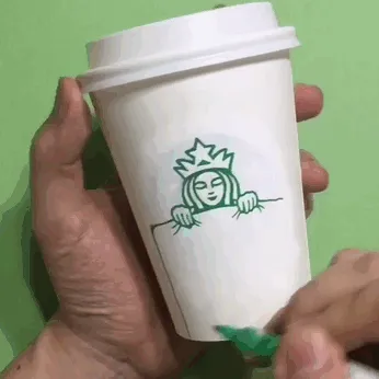 Artist Reveals The Hidden Life Of Starbucks' Mermaid By Transforming Their Cups