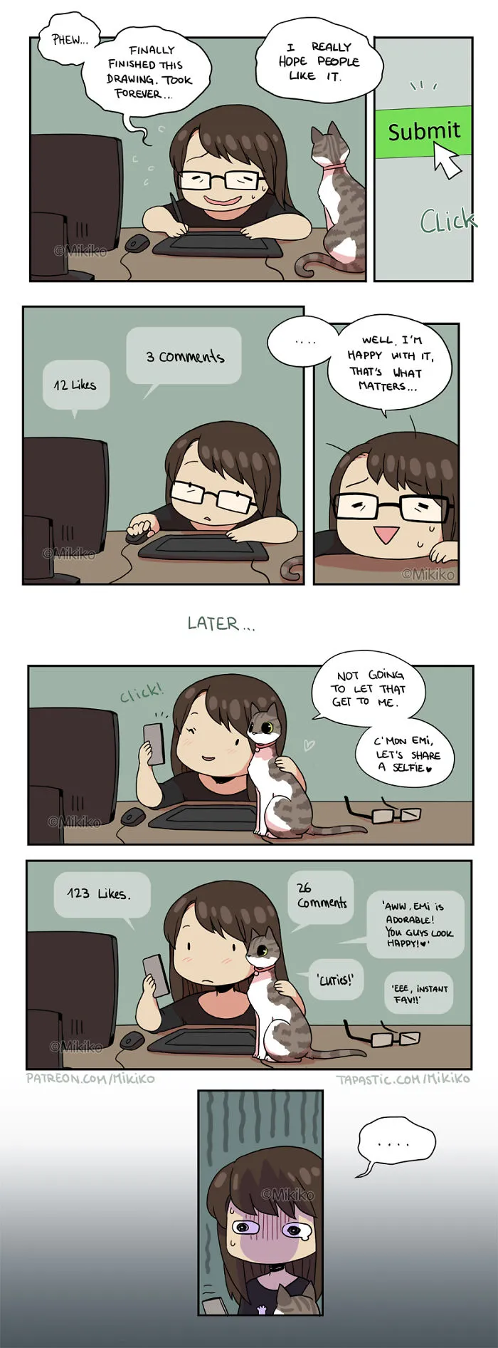 Artist Illustrates Everyday Life With Her Boyfriend And Cat In 56 Adorable Illustrations