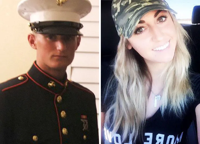 El exmarine Taylor Winston y su amiga Jenn Lewis encontraron un camión con las llaves puestas y lo usaron para llevar a 2 docenas de heridos graves al hospital