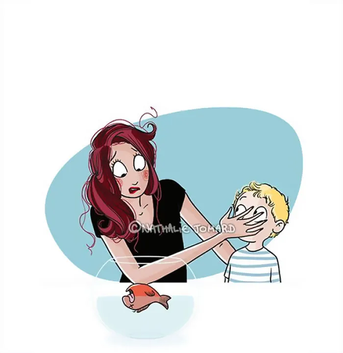 Nunca sabes qué hacer cuando se muere la mascota de tu hijo