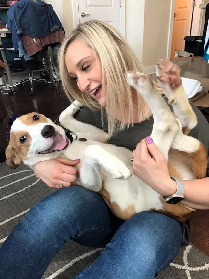 Tras conocer a Rosie, no sé cuál de las 2 era más feliz