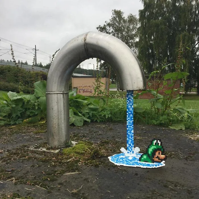 Someone Is ‘Vandalising’ Streets With Pixel Art, And The Result Is Awesome