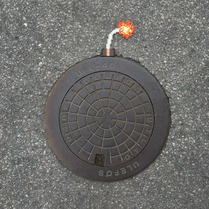 Someone Is ‘Vandalising’ Streets With Pixel Art, And The Result Is Awesome