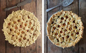 Baker Shows Before & After Pics Of Her Awesome Pie Crusts, And The Result Is Too Pretty To Eat