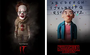 14 Horror Movie Posters That I Reimagined Using Polymer Clay