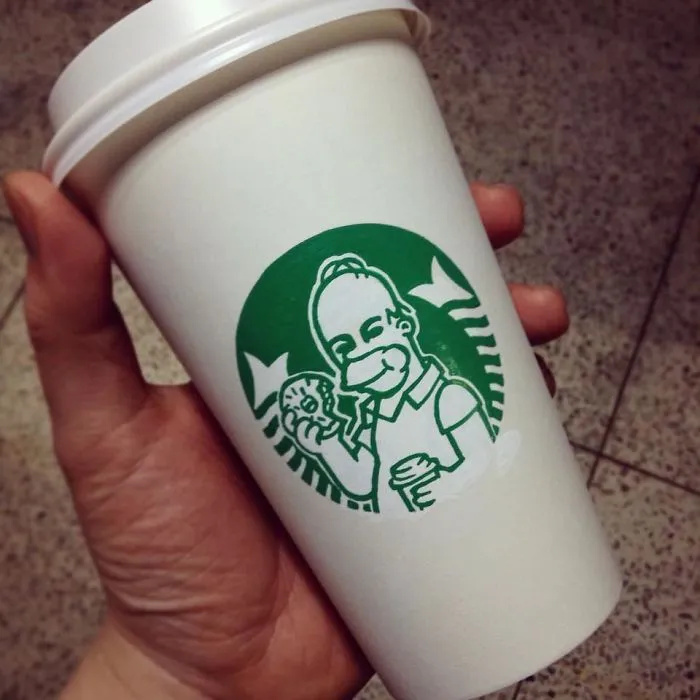 Artist Reveals The Hidden Life Of Starbucks' Mermaid By Transforming Their Cups