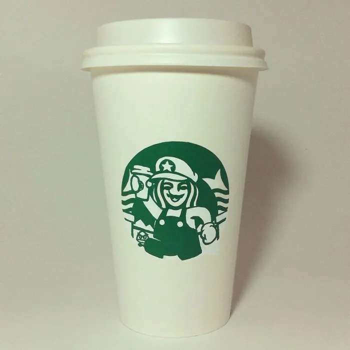 Artist Reveals The Hidden Life Of Starbucks' Mermaid By Transforming Their Cups