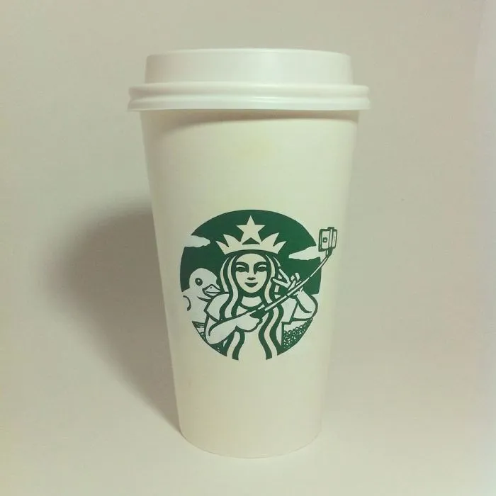 Artist Reveals The Hidden Life Of Starbucks' Mermaid By Transforming Their Cups