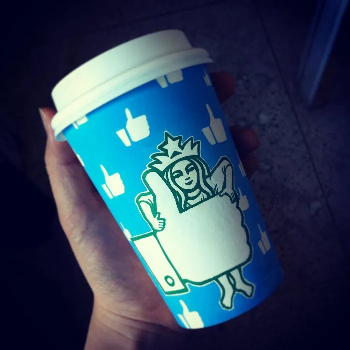 Artist Reveals The Hidden Life Of Starbucks' Mermaid By Transforming Their Cups
