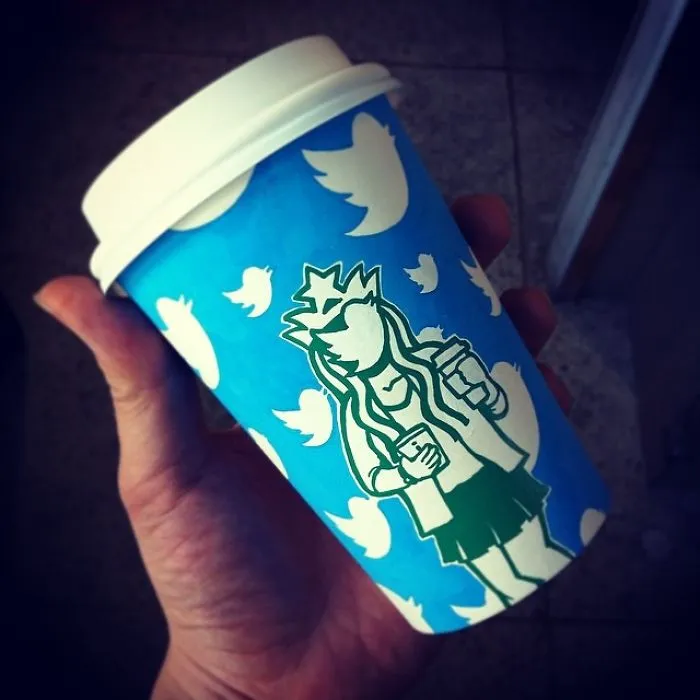 Artist Reveals The Hidden Life Of Starbucks' Mermaid By Transforming Their Cups
