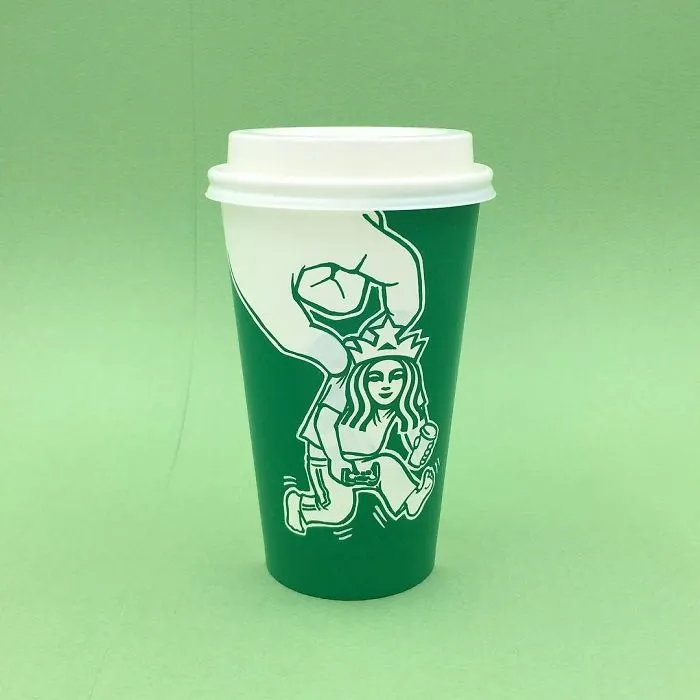 Artist Reveals The Hidden Life Of Starbucks' Mermaid By Transforming Their Cups