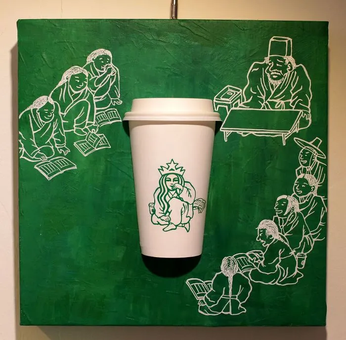 Artist Reveals The Hidden Life Of Starbucks' Mermaid By Transforming Their Cups