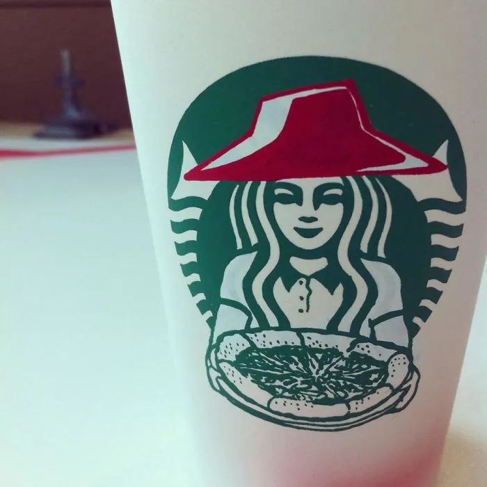 Artist Reveals The Hidden Life Of Starbucks' Mermaid By Transforming Their Cups