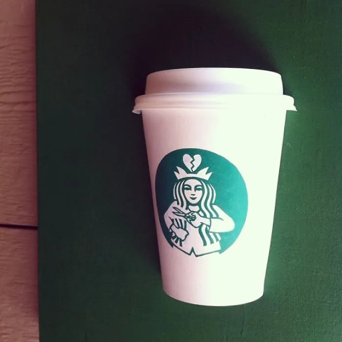 Artist Reveals The Hidden Life Of Starbucks' Mermaid By Transforming Their Cups