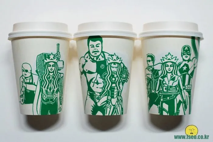 Artist Reveals The Hidden Life Of Starbucks' Mermaid By Transforming Their Cups