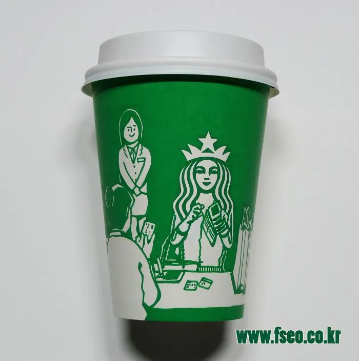 Artist Reveals The Hidden Life Of Starbucks' Mermaid By Transforming Their Cups