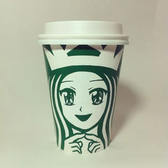 Artist Reveals The Hidden Life Of Starbucks' Mermaid By Transforming Their Cups