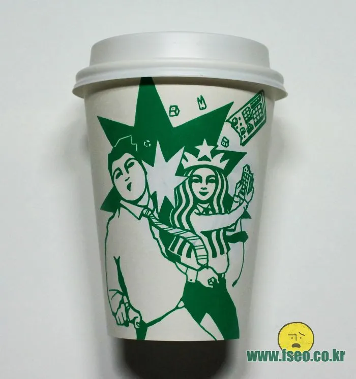 Artist Reveals The Hidden Life Of Starbucks' Mermaid By Transforming Their Cups