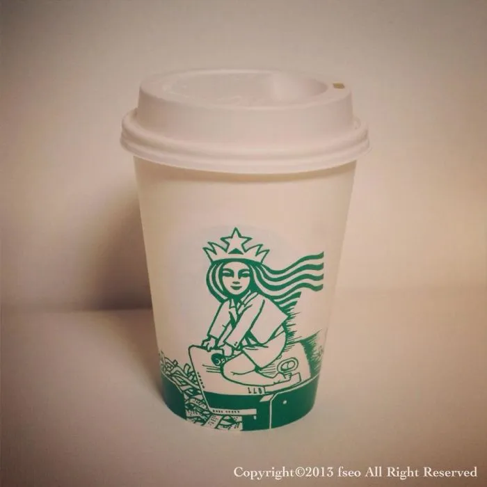 Artist Reveals The Hidden Life Of Starbucks' Mermaid By Transforming Their Cups