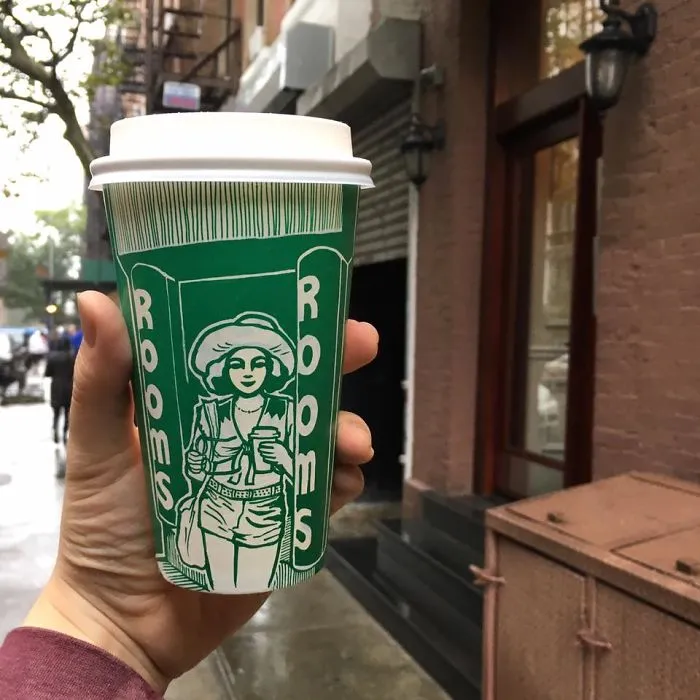 Artist Reveals The Hidden Life Of Starbucks' Mermaid By Transforming Their Cups