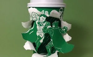 Artist Reveals The Hidden Life Of Starbucks' Mermaid By Transforming Their Cups