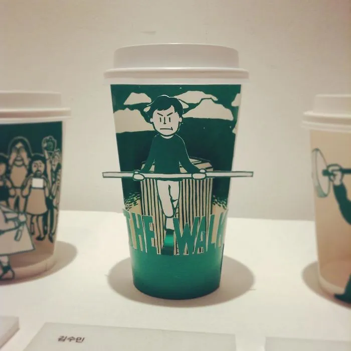 Artist Reveals The Hidden Life Of Starbucks' Mermaid By Transforming Their Cups