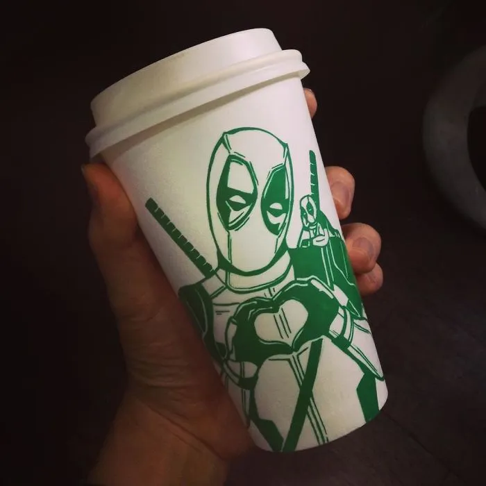 Artist Reveals The Hidden Life Of Starbucks' Mermaid By Transforming Their Cups