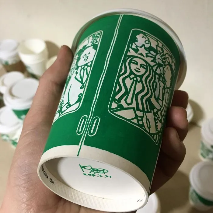 Artist Reveals The Hidden Life Of Starbucks' Mermaid By Transforming Their Cups