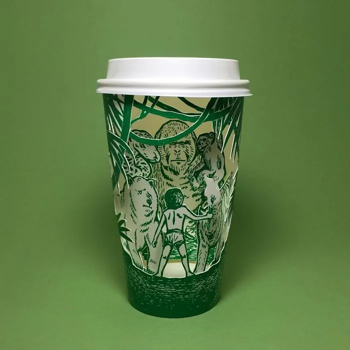 Artist Reveals The Hidden Life Of Starbucks' Mermaid By Transforming Their Cups