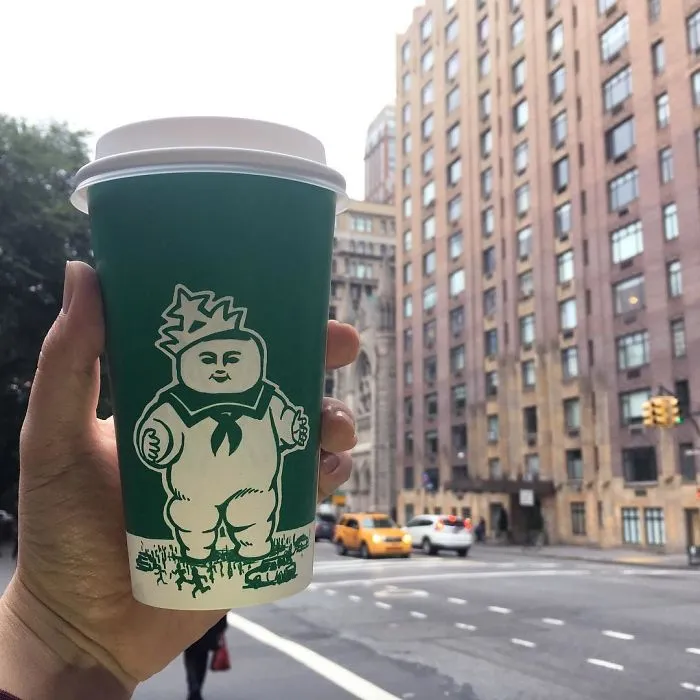 Artist Reveals The Hidden Life Of Starbucks' Mermaid By Transforming Their Cups