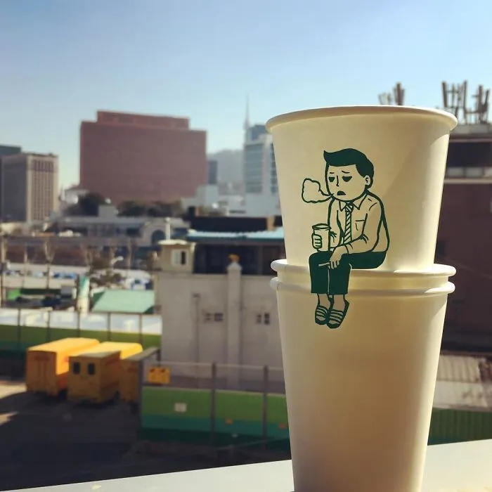 Artist Reveals The Hidden Life Of Starbucks' Mermaid By Transforming Their Cups