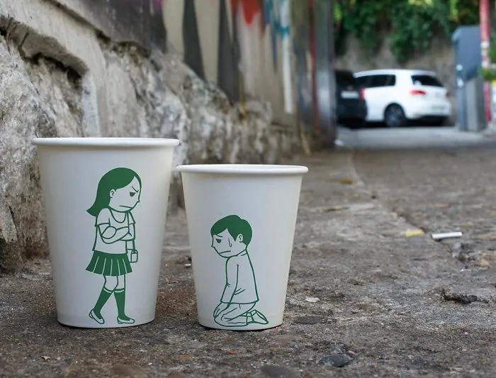 Artist Reveals The Hidden Life Of Starbucks' Mermaid By Transforming Their Cups
