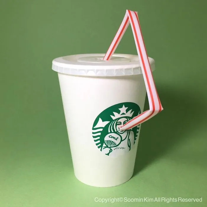 Artist Reveals The Hidden Life Of Starbucks' Mermaid By Transforming Their Cups