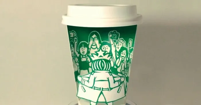 Artist Reveals The Hidden Life Of Starbucks' Mermaid By Transforming Their Cups
