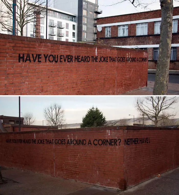 Someone Is Leaving Ironic Messages All Over The UK, And It’s Impossible Not To Notice Them