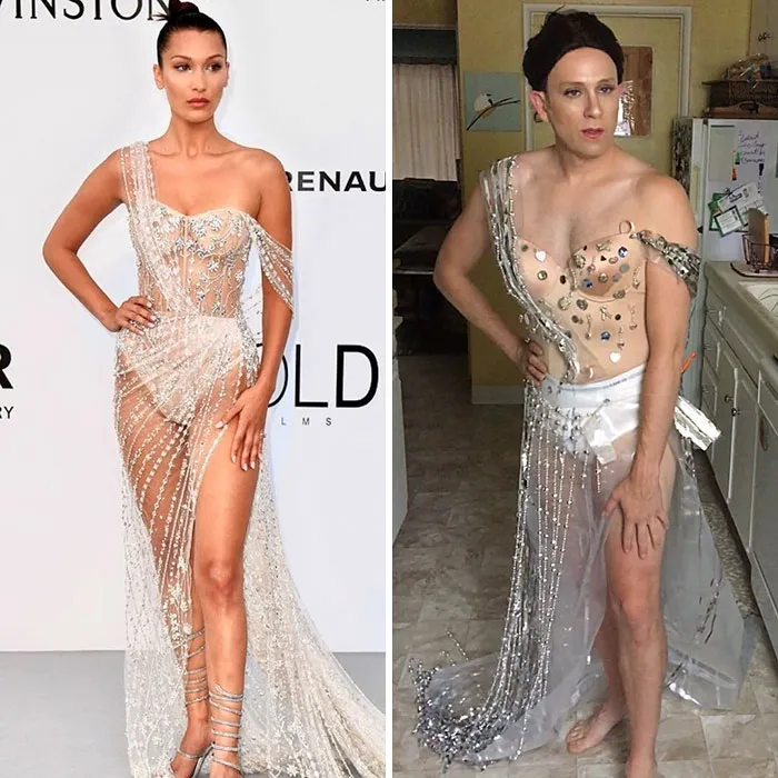 Tom Lenk As Bella Hadid
