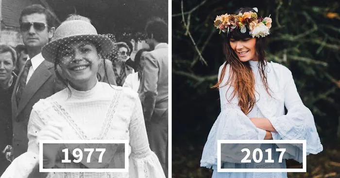 40 Years Later, Daughter Decides To Give Her Mother's Wedding Dress A Second Life