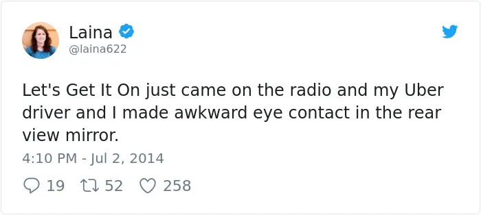 Awkward Eye Contact With My Uber Driver