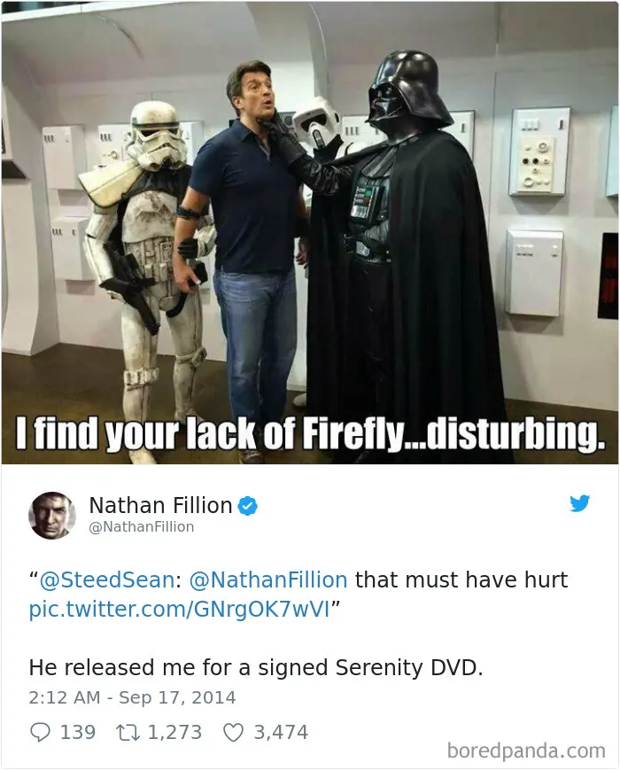 100 Times Nathan Fillion Proved He's The Funniest Guy Ever