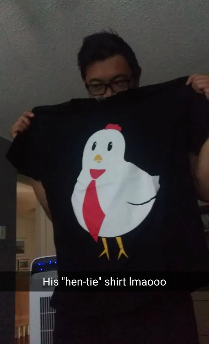 My Boyfriend Asked If I Wanted To See His Hen-Tie Shirt. I Didn't Expect This At All