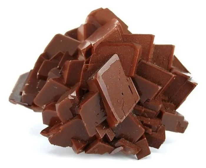 Gema que parece chocolate deconstruido