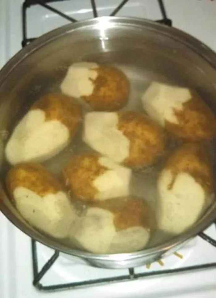 My Wife Asked Me To Peel Half Of The Potatoes And Put Them In The Pot. Mission Accomplished I'd Say
