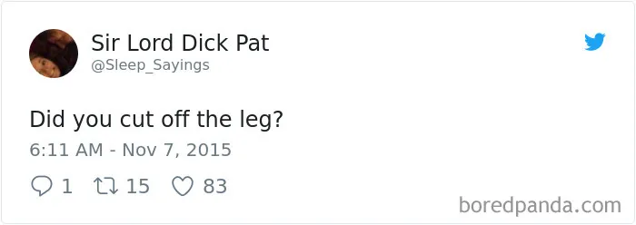 Girlfriend Tweets Weird Things Her Boyfriend Says During His Sleep, And It Will Make You Die From Laughter